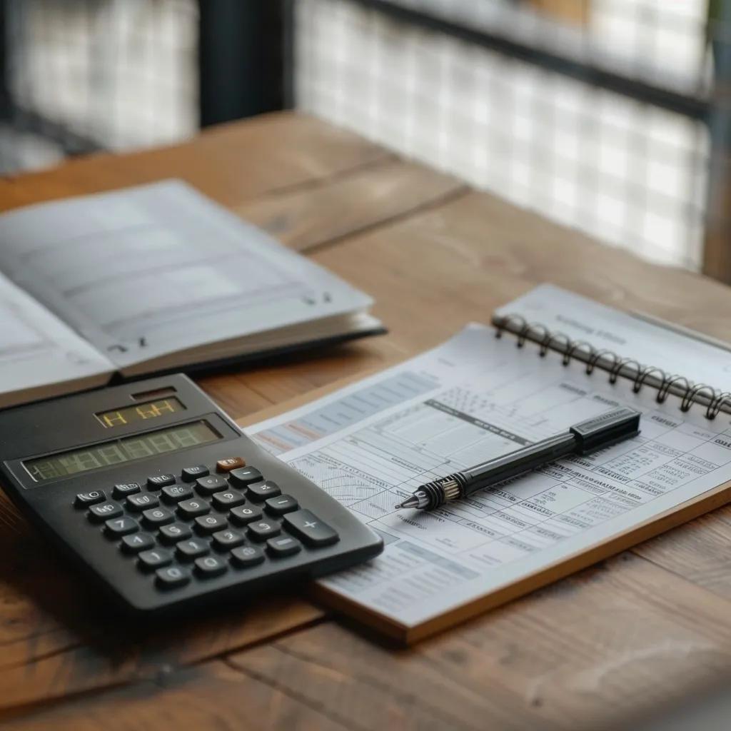 Calculator and insurance documents illustrating the cost of boat insurance in Minnesota